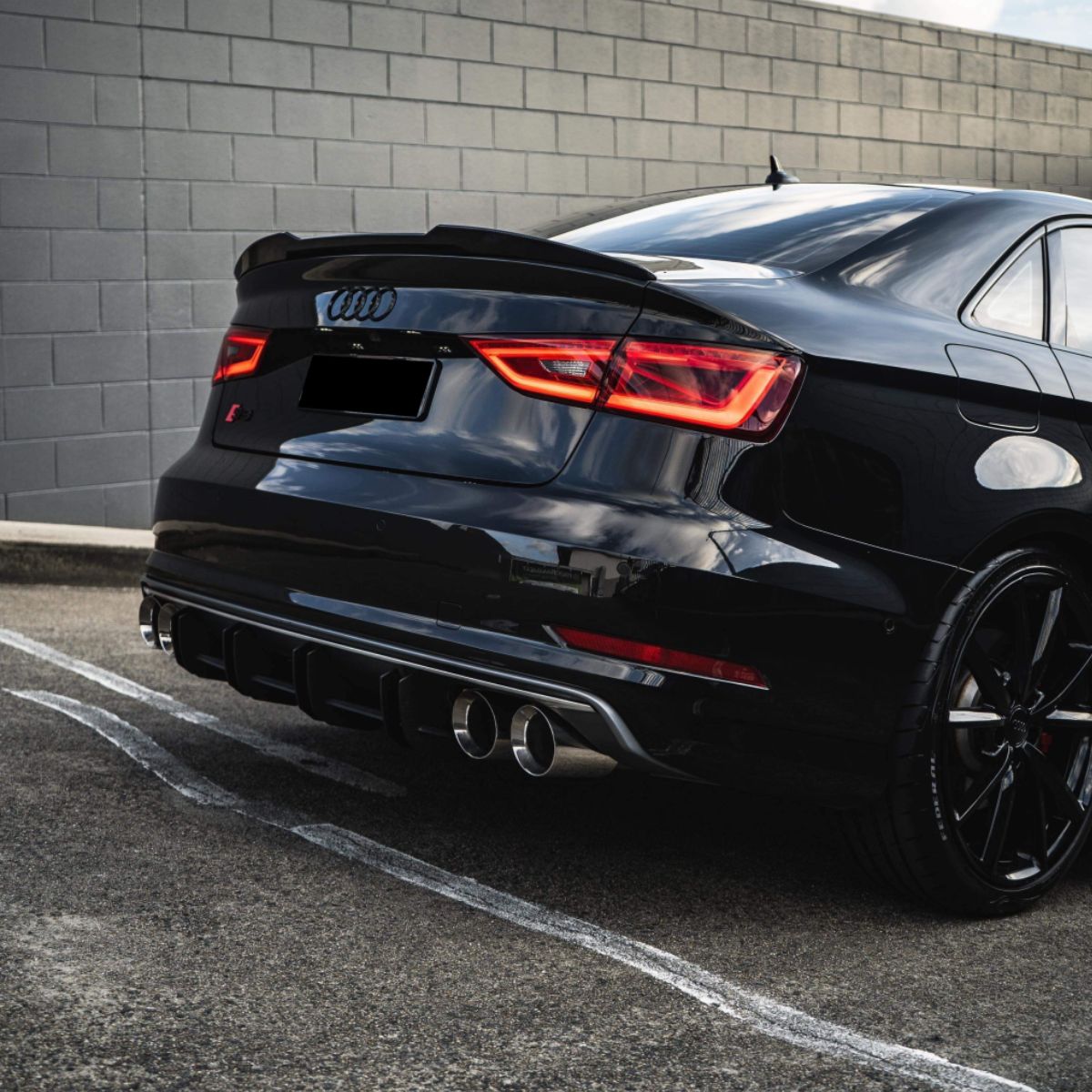 Audi A3 S3 RS3 8V Hoogglans zwart Achterspoiler (2013-2020)