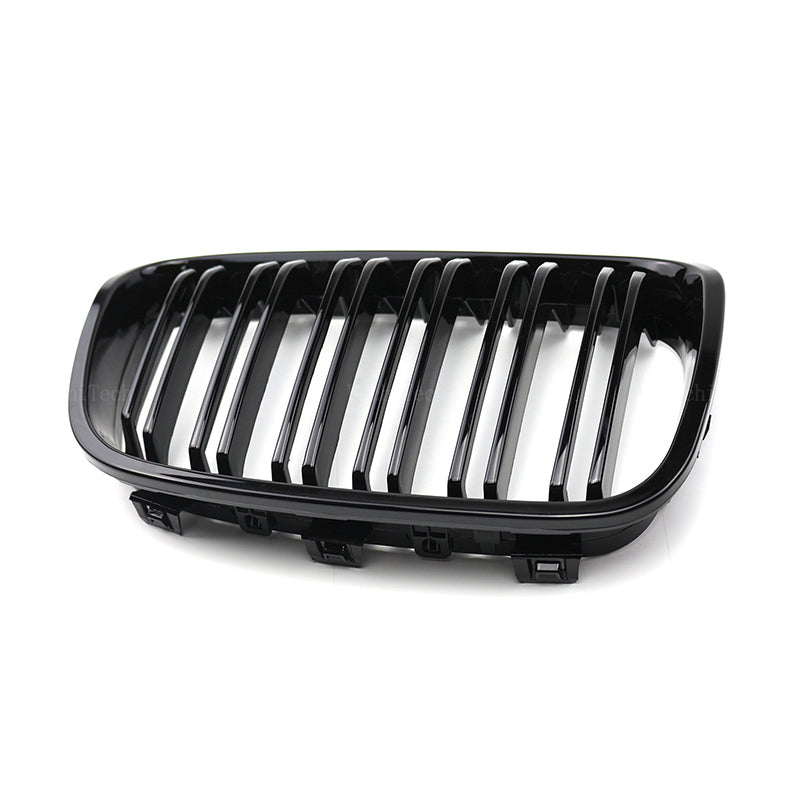 1 Series Pre-LCI Gloss Black Double Slat Front Grills F20 F21 (2011-2014) - Avoro Design